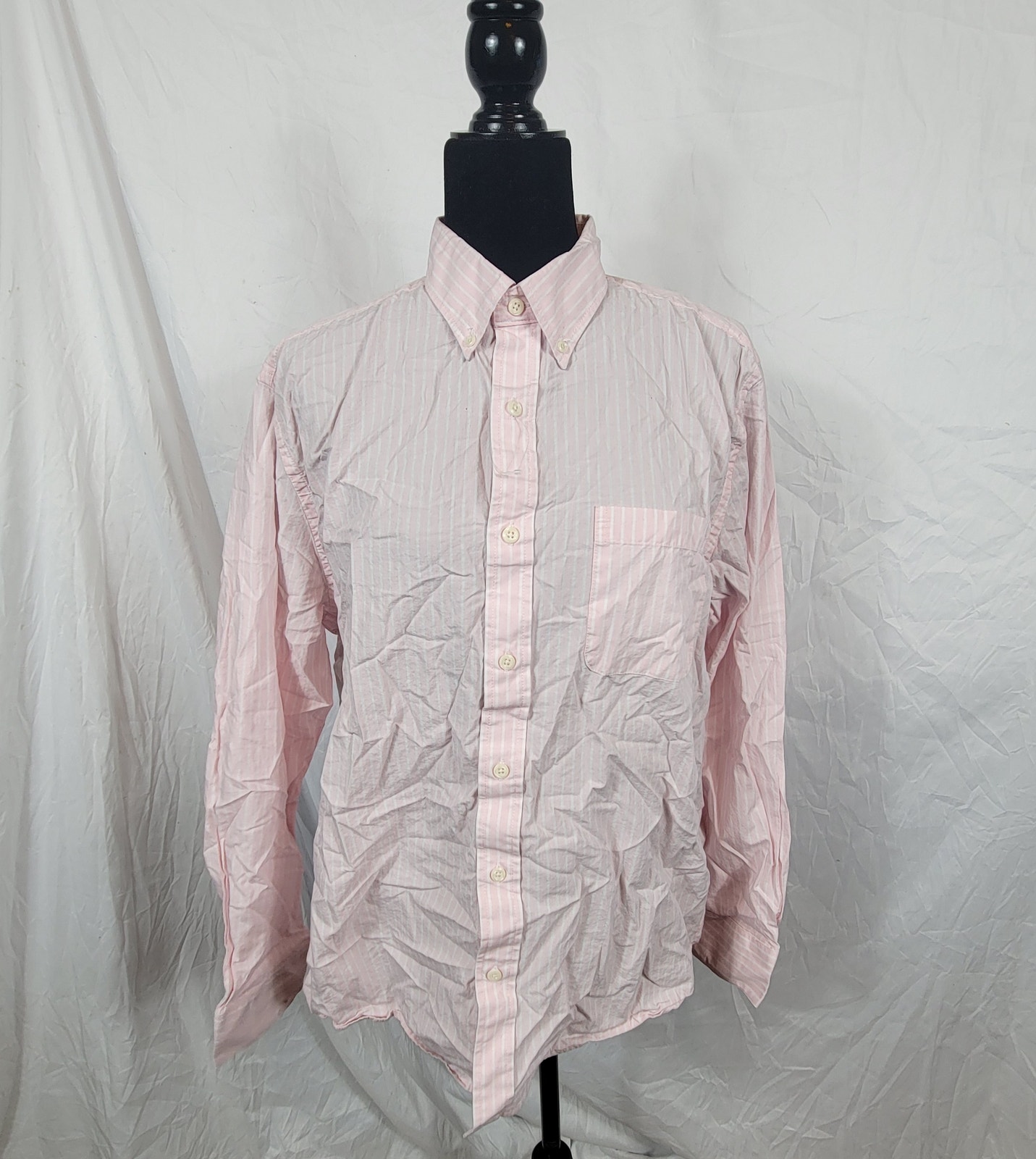Tricots St Raphael Cotton Women's Large Pink Button Up